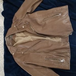 ASOS brown faux suede jacket